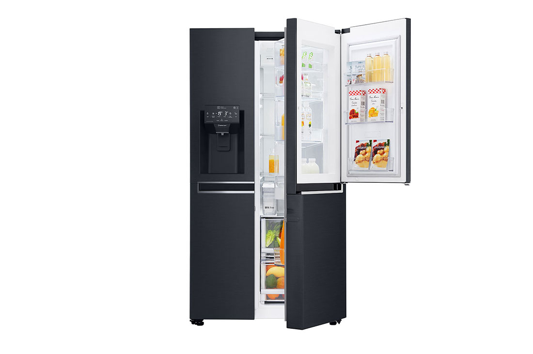 LG GSJ761MCUZ side-by-side køle-fryseskab Fritstående 621 L F Sort